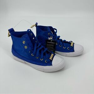 Converse Chuck Taylor All Star Shine Women's Size 7.5 Blue Gold